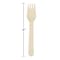 Hoffmaster 6" Wooden Forks PK 1000 883330 - alternate 2